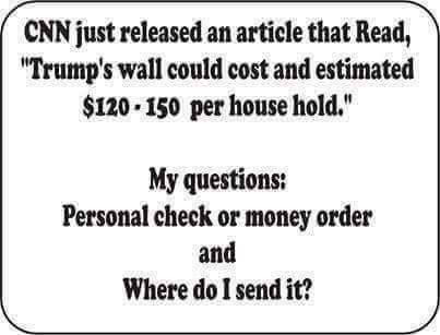 CNN border wall could cost between $120-$150 per household