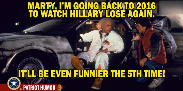 back to the future hillary clinton lose
