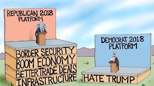 republican platform democratic platform political cartoon