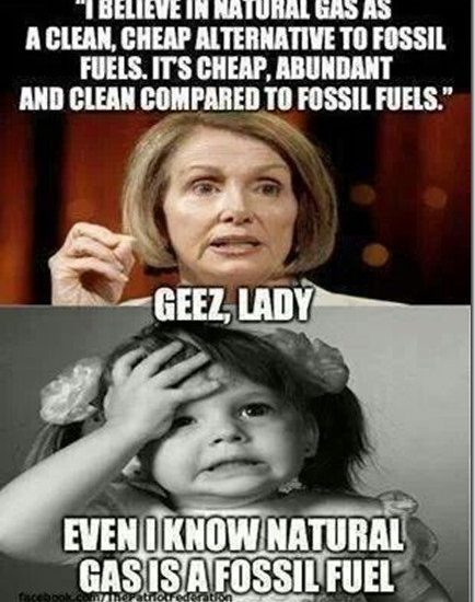 nancy pelosi fossil fuels natural gas quote