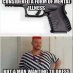 liberals consider owning a gun a form of mental illness