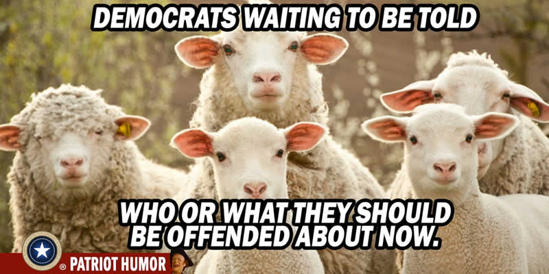 political humor liberal media democrats waiting to be offended