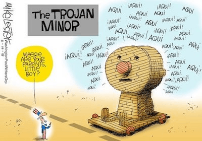 the trojan minor illegal immigration