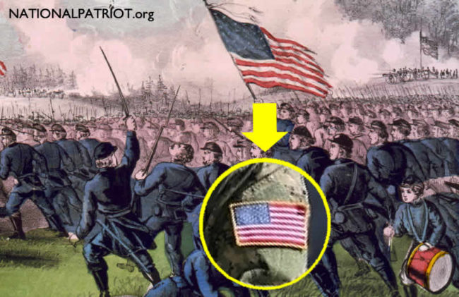why american flags are worn backward