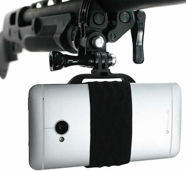 mount your smartphone onto rifle, bow, fishing rod, shotgun