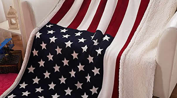 american flag throw blanket
