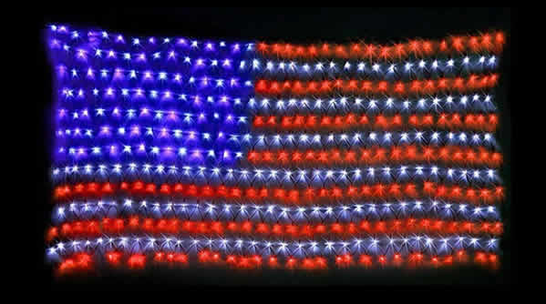 american flag LED lights