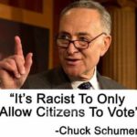 chuck schumer racist voting