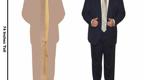 trump life size cardboard cutout