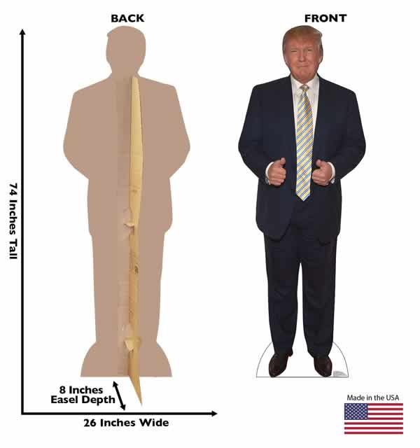 trump life size cardboard cutout