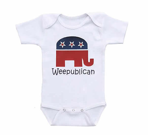 republican baby onesie weepublican