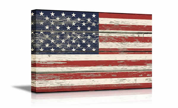 american flag wall hanging