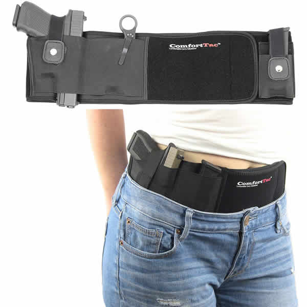 comfortac concealed carry holster 380, 9mm, 40 auto, 45 ACP, 38 special, 357, and 10mm