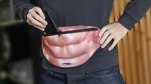 funny abs fanny pack