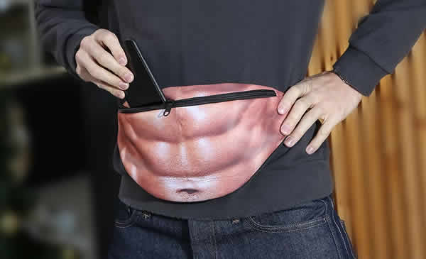 funny abs fanny pack