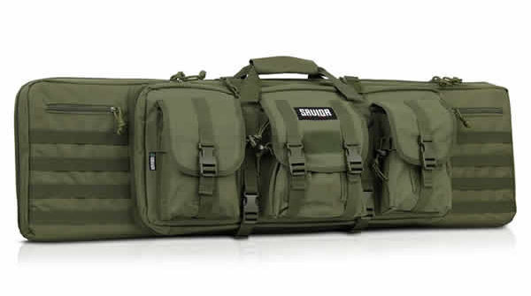 Savior Equipment American Classic Tactical Double Long Rifle Pistol Gun Bag Firearm Transportation Case w/Backpack